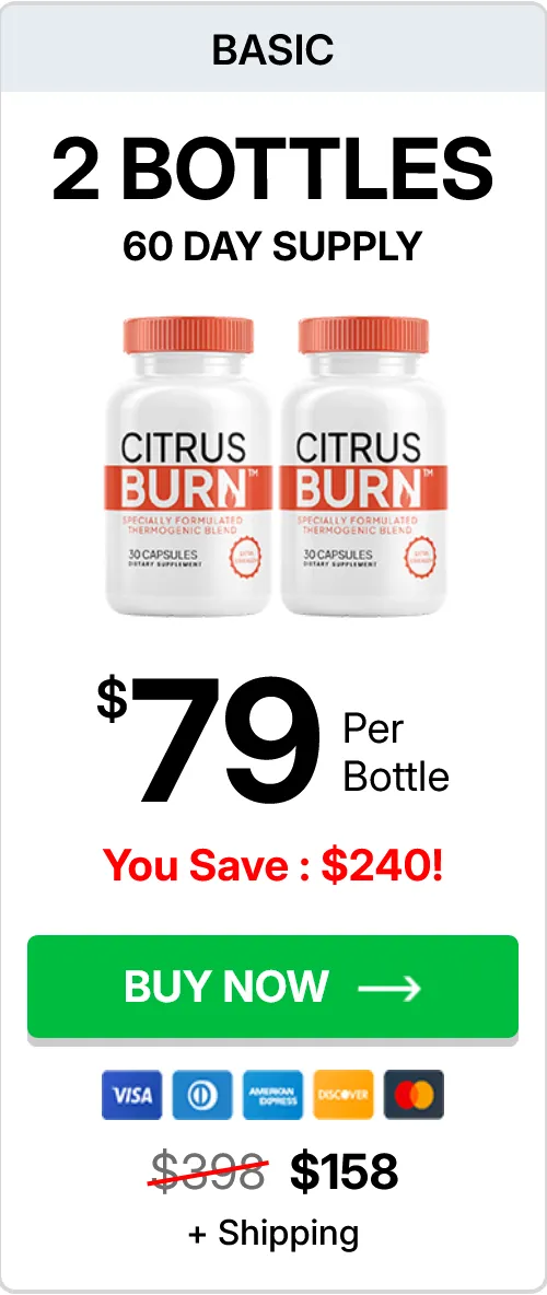 CitrusBurn one bottle