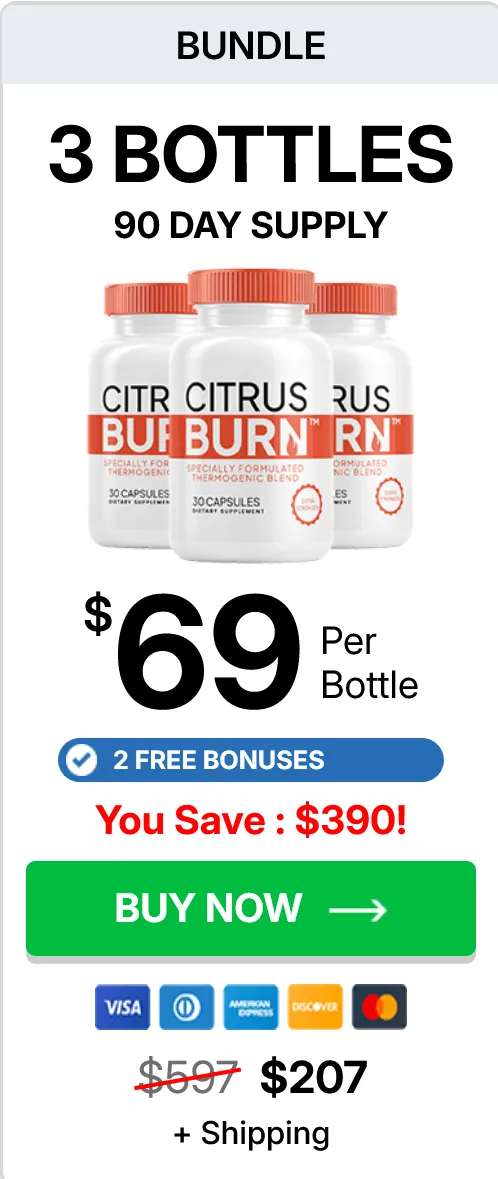 CitrusBurn three bottles order