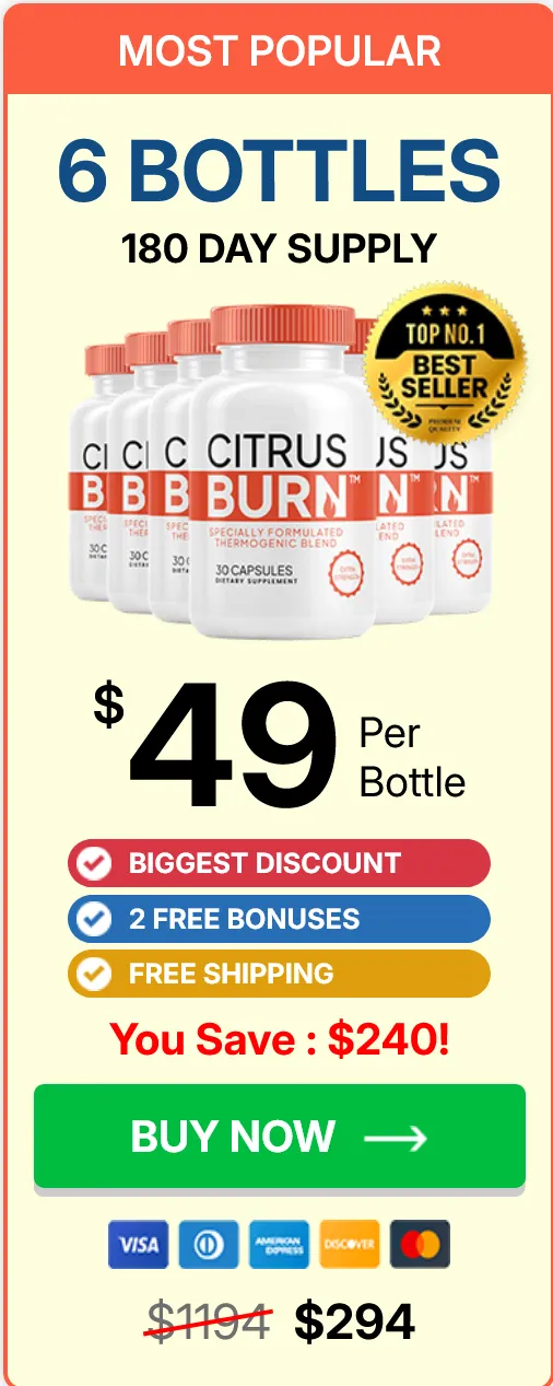 CitrusBurn 6 bottles